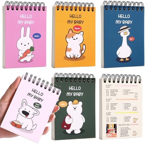 Blank Page Journal Small Steno Pads 3.1" x 4.3" Pocket Sketchbook Blank Small Spiral Notepads Cute Unlined Journal Page Notebook No Lines Top Spiral Notebook Drawing Notepads Little Memo Steno Note Pads Nursing Notepad for Work, School, Office, Nurse, ...