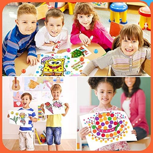 Soucolor 32-Pack Washable Dot Markers for Kids & Toddlers | 8 Vibrant Colors | Non-Toxic Bingo Daubers | Preschool Arts & Crafts, Classroom Supplies | Paint Dabbers for Endless Creative Fun