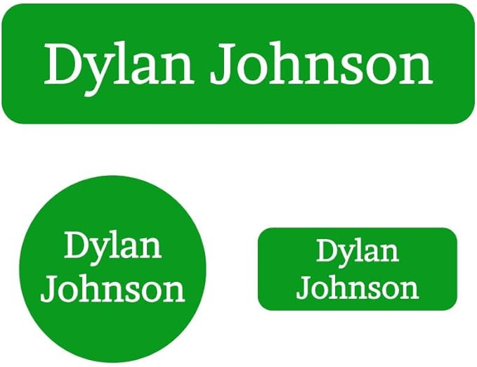 Name Bubbles - Kids Custom Name Labels for Daycare, School, Camp (102 Labels) - Personalized Waterproof Name Stickers for Clothes Tags, Lunch Boxes, Water Bottles, & School Supplies (One Color)