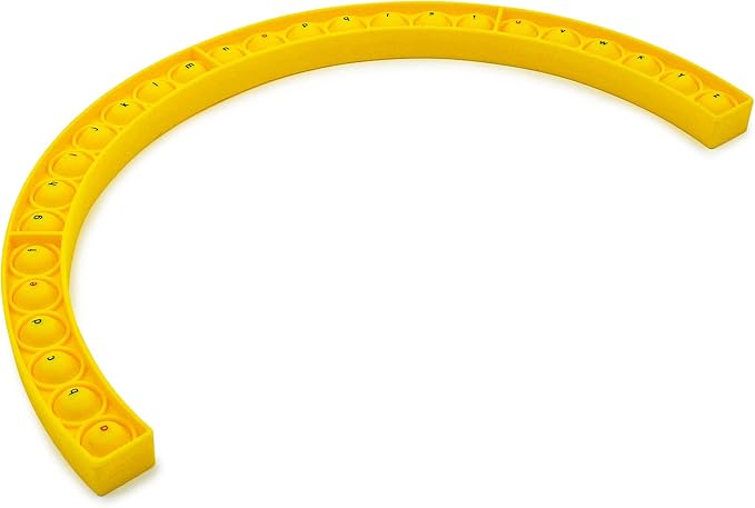 Junior Learning Alphabet Arc Bubble Board, Double-Sided, Ages 4-7, Letter Recognition, K-2 (Pack of 4)