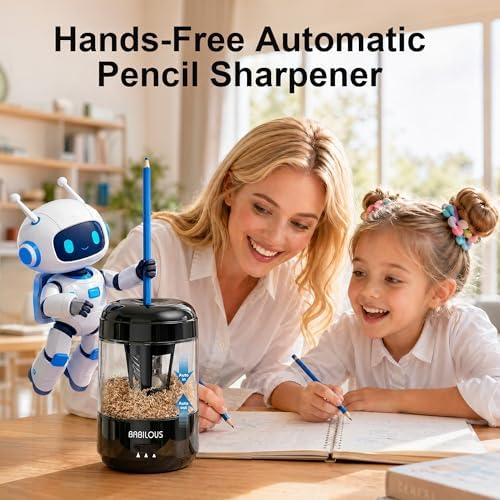 Babilous Rechargeable Electric Pencil Sharpener with Auto Feed & Auto Eject