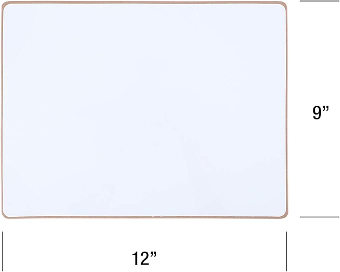 Magnetic Dry Erase White Boards - Lapboards for Students (5 Pack, 12 X 9 Inches)