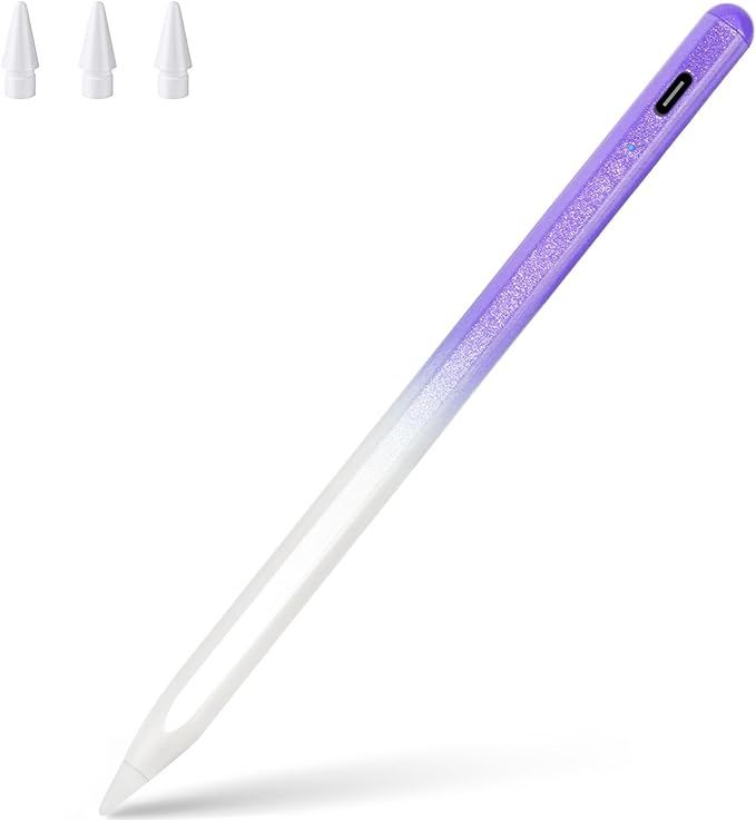 Stylus Pen for ipad, Active Pencil with Quick Charge, Palm Rejection Tilt Sensor, Magnetic Pen Compatible with 2018-2022 iPad Pro 11"/12.9"/10/9/8/7/6,iPad mini 5/6,iPad Air3/4/5