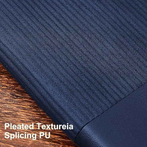TSFPapier Lined Journal Notebook for Work College Ruled Note Book 5.79"x8.27" A5 PU Leather Daily Journaling 216 Pages for Women Men Writing Home School Supplies Business (Darkgreen/Darkblue)