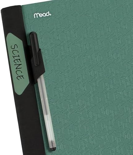 Five Star Advance Spiral Notebook + Study App, 5 Subject, College Ruled Paper, 8-1/2" x 11", 200 Sheets, Spiral Guard, Movable Tabbed Dividers, Seaglass Green (73148) (Pack of 6)