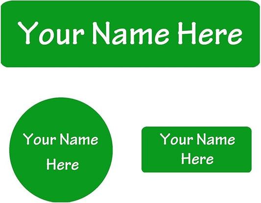 Waterproof Custom Name Stickers (135 Labels) - Personalized Daycare Labels for Clothing, Water Bottles, Lunch Boxes & School Supplies - Ideal for Camp & Daycare - No-Iron (Pure Color1)