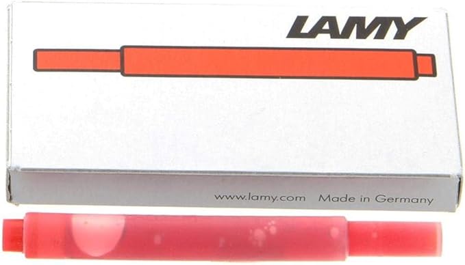 LAMY Cartridges Refill, Pack of 5, Red (LT10RD)