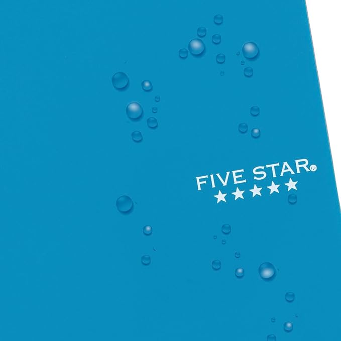 Five Star Spiral Notebooks, 12 Pack, 1 Subject, College Ruled Paper, 7" x 4 -/8", Personal Size, 80 Sheets, Purple, Orange, Green, Blue, Gray, Black (450048B-ECM)