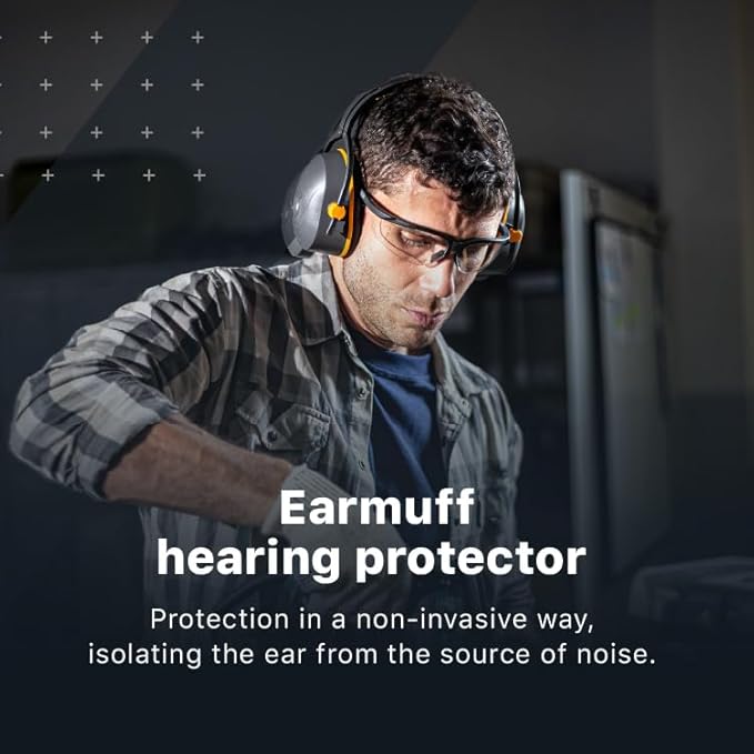 LIBUS L340 Hearing Protection, Noise Reduction Earmuffs, NRR 26db, Shooting, Construction, Comfortable Adjustable Headband, Washable Earmuff, Great Fit For Adults