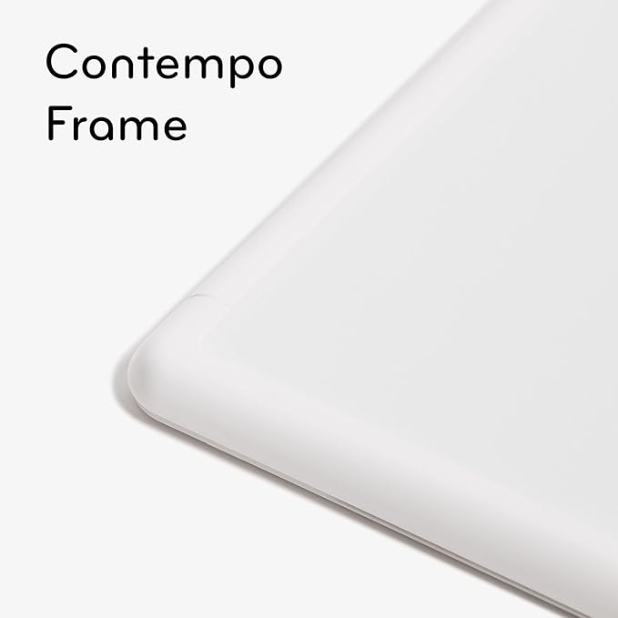 U Brands Contempo Magnetic Small Whiteboard, 8.5” x 11”, White Modern Frame, Mini White Board for Students, Fridge and Locker Dry Erase Board, Includes Marker & Magnet