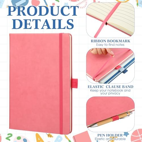 Laumoi 14 Pack Hardcover Lined Journal Notebooks Bulk,Fresh Color,A5