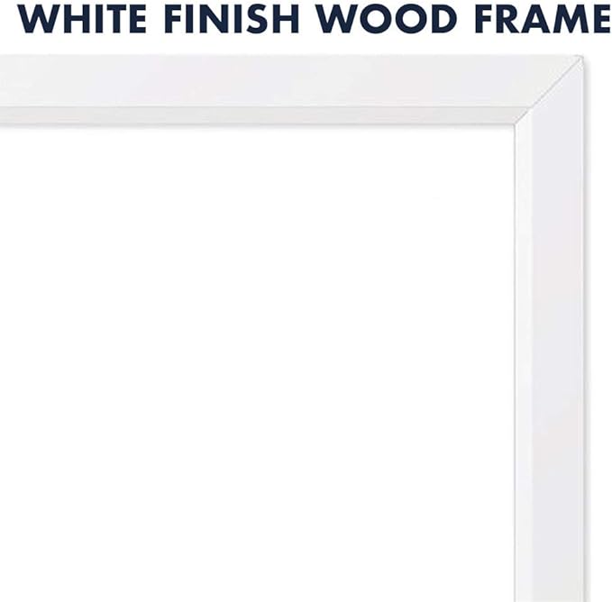 Quartet Magnetic Whiteboard, 17" x 23" Small White Board for Wall, Dry Erase Board for Kids, Perfect for Home Office & Home School Supplies, Dry Erase Marker, Magnets, White Frame (MDW1723W-AZS)
