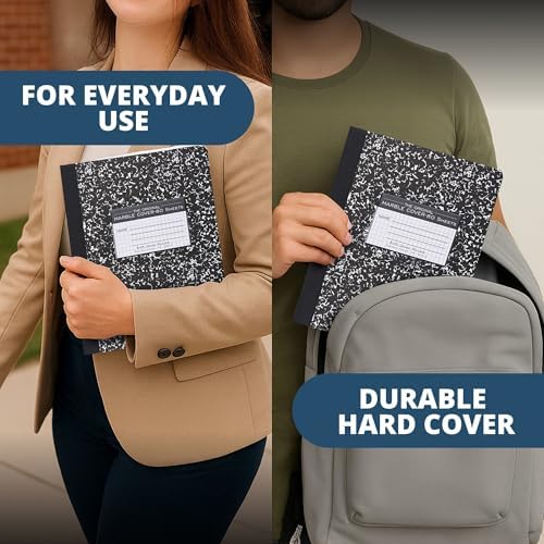 ROARING SPRING Hard Cover Composition Book, Graph Rule, 160 Pages, 6 Pack