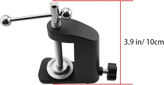 Black C-Clamp Cantilever Bracket Clamp Holder Desk Lamp Clip Fittings Base Hose DIY Swing Arm Lighting Accessory Metal Clamp