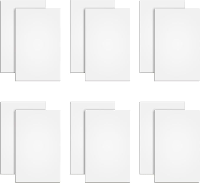 TOPS Memo Pads, 3" x 5", White Paper, 100 Sheets, 12 Pack (7820)