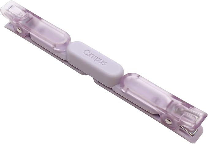 KOKUYO Campus Book Clip, Portable Pen-Style Holder for Thick Textbooks, Independent Dual Clips, Semi-Transparent Design to See Text - Green