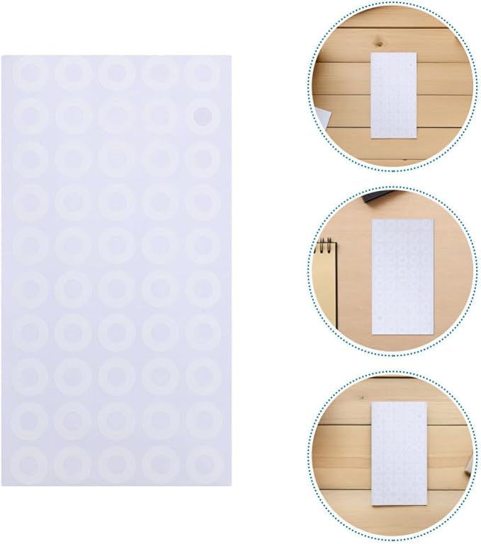 PVC Hole Reinforcement Stickers for 50 Sheets 50 Loose Leaf Paper