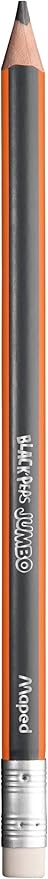 Maped Helix Jumbo Triangular Pencils x12 - Comfort Writing - Durable, Easy Sharpening - Break-Resistant - Latex-Free Eraser