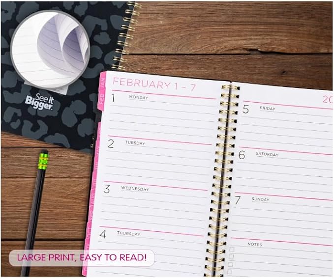 PlanAhead See It Bigger Dated April 2026 through June 2027. Academic Monthly/Weekly Planner,8.75" x 5.5" x 0.5'' / Medium Size, and 6-in-1 Multicolor Ballpoint Colorful Ink Penfrom TheBeliver LLC.