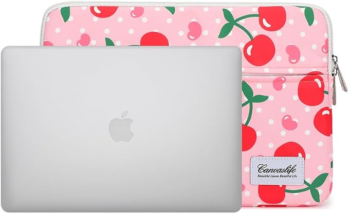 Canvaslife Patten Laptop Sleeve 14 inch 14.0 inch Laptop case Bag (Cherry)