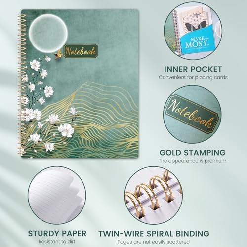 Spiral Notebook/Journal - Notebook, 8.5" x 11", Notebooks Journal for Work