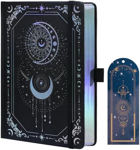 TIEFOSSI Line Journal Notebook for Women Men, 316 Pages,8.3x5.8 IN