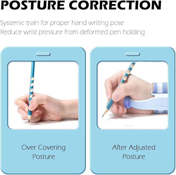 Pencil Grip for Kids Handwriting - Adjustable Handwriting Tools for Kids Pen Holding Trainer Writing Posture Training Gripper Aid Tool (Medium-Palm Ball)