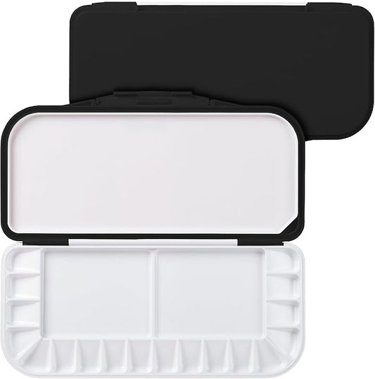 Mr. Pen- Airtight Watercolor Palette with Lid, 18 Wells & 2 Mixing Areas, Lightweight Sealing Paint Palette for Travel, Painting, Watercolor Mixing, Art Class and Studio Use
