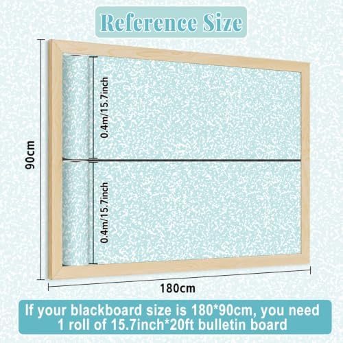 Green Composition Bulletin Board Roll Non-Woven Fabric Poster 15.7" x20ft