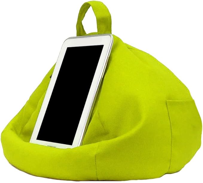 Bean Bag Cell Phone Holder, Beanbag Tablet Pillow Stand Portable, Book Pillow For Reading In Bed, Bed Tablet Holder Bookholders For Desk Textbook Recipe Music Scores Magazines, Reading Lover Gift