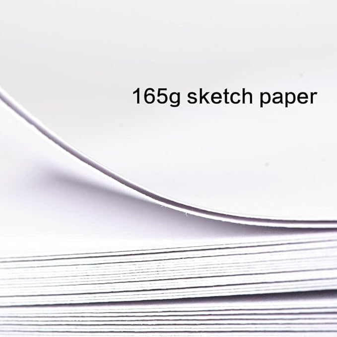 Mifuner Square 5.1x 5.1 165gsm Colored Pencil Paint Journal Hardbound 128pgs (64Sheets Front Back Cold Pressed) Travel for Colored Pencil Sketch Handmade Cloth Cover Notebook. Pink Yellow Flower