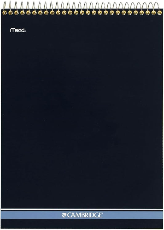 Mead Writing Pads, Wide Ruled Paper, 8-1/2" x 11", 70 Sheets, Memo Pads, Note Pads, Steno Pads, Yellow (59880)