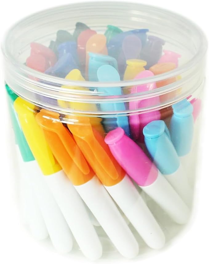 SKKSTATIONERY 36-Pcs Mini Dry Erase Markers, Whiteboard Markers, Marker Pens 3.5'', 36Pcs/Box