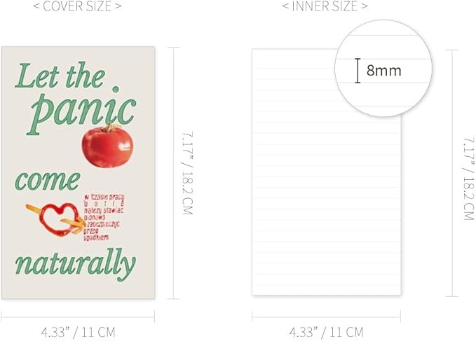 Monolike OrDinary Days PVC Handy Notebook, Tomato - Exposed Binding, PVC cover, Academic, Journal, Diary, 160pages