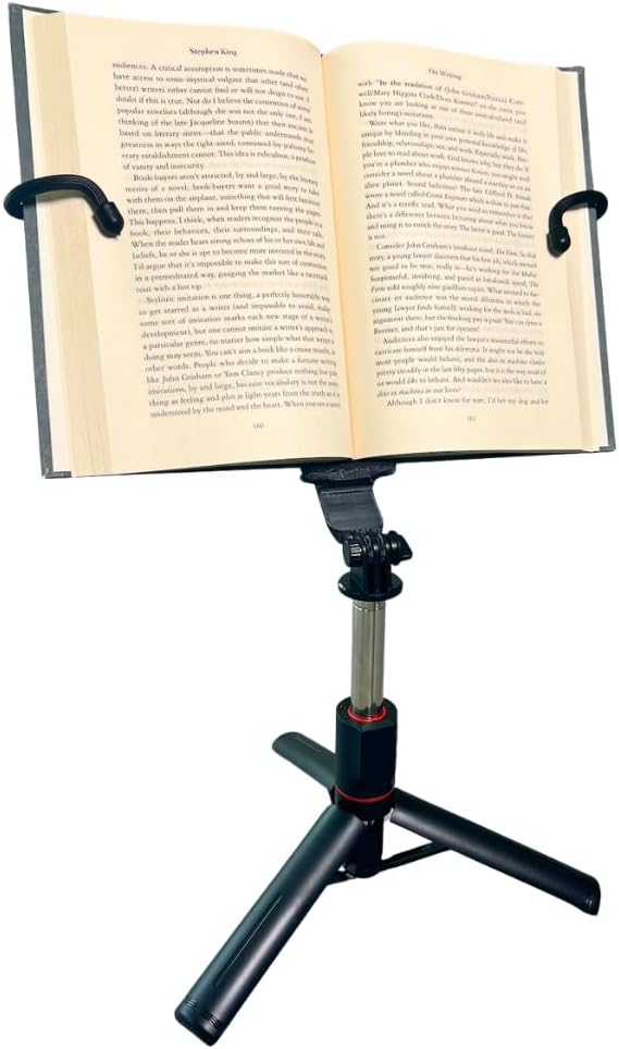 Height Adjustable Book Display for Comfort & Ease | Reading Accessory | Book Lover Gift | Portable Book Stand | Easily Turn Pages | Cookbooks, Magazines & Tablets | BookBuddy ™