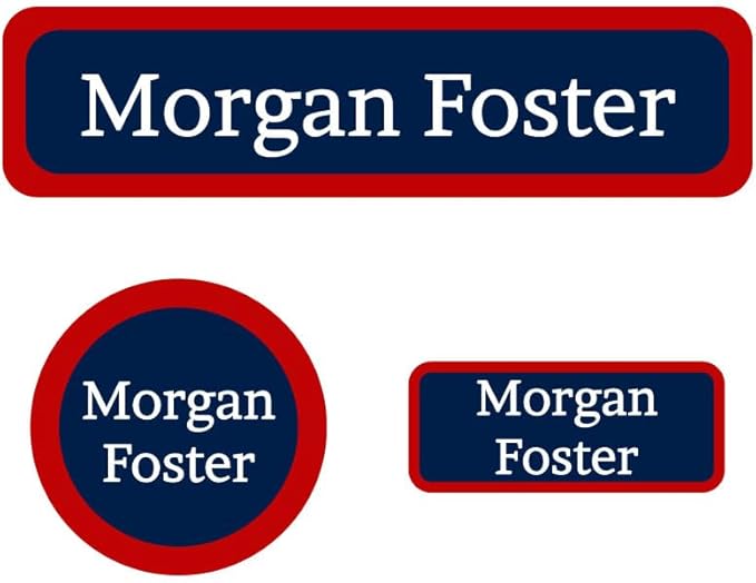 Name Bubbles - Kids Custom Name Labels for Daycare, School, Camp (144 Labels) - Personalized Waterproof Name Stickers for Clothes Tags, Lunch Boxes, Water Bottles, & School Supplies (Solid Border)