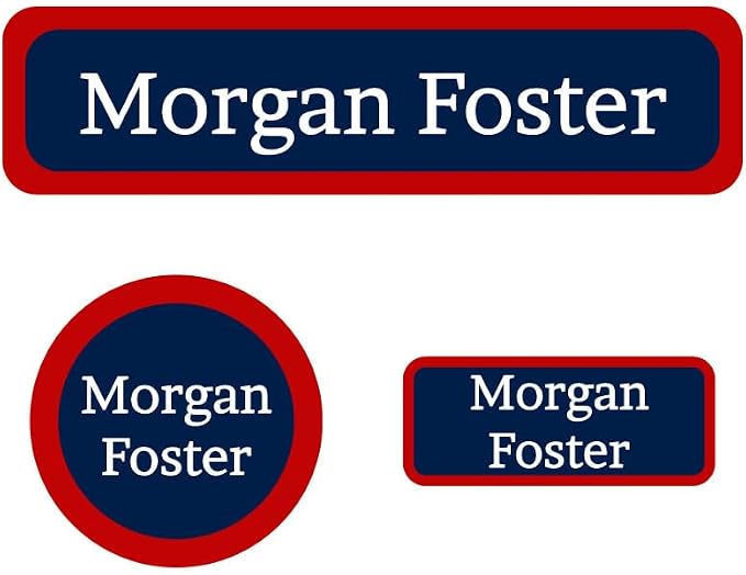 Name Bubbles - Kids Custom Name Labels for Daycare, School, Camp (102 Labels) - Personalized Waterproof Name Stickers for Clothes Tags, Lunch Boxes, Water Bottles, & School Supplies (Solid Border)