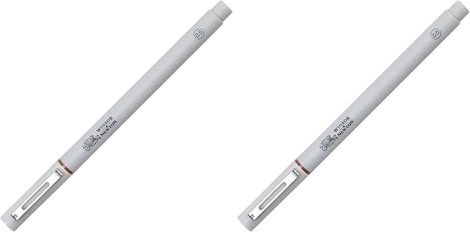 Winsor & Newton Fineliner Fine Point Pen, 0.5mm Tip, Sepia (Pack of 2)