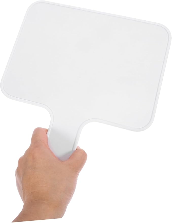 Homoyoyo Personal Whiteboard Handheld Answer Paddle Dry Erase Lap Board Sided Whiteboard Markers Classroom Teaching Tool