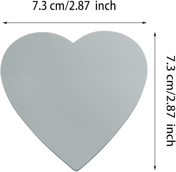 ONLYKXY 3 Pack Heart Shaped Transparent Sticky Notes 2.8X2.8in Waterproof Self-Stick Book Tabs 150 Sheets PET Markers Sticky Notes Pad (Gray)