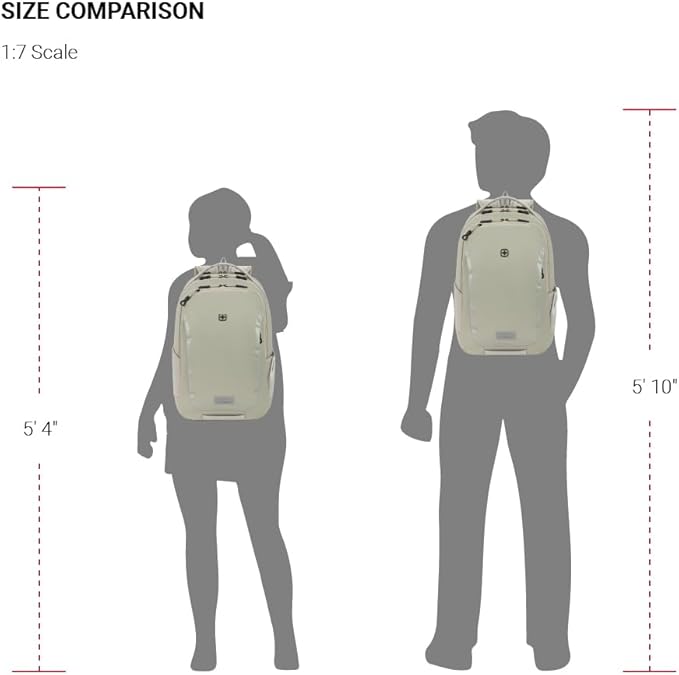 SwissGear Shield Laptop Backpack, Sage Gray, 18.5"x12"x6"