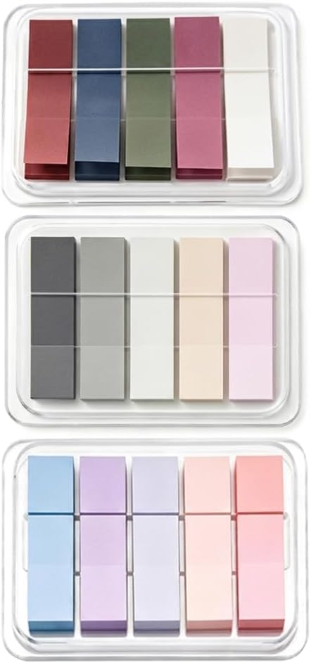 300PCS Sticky Tabs for Annotating Books, Clear Index Note Stickers for Bible, Notebooks & Reading, Small Mini Pop Up Tab Set, Paper Annotation Notes Flag Sticker for Notebook