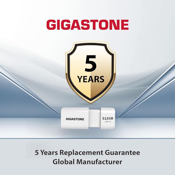 GIGASTONE 512GB Flash Drive, Z60 USB 3.2 Gen 1, 120MB/s Ultra Fast, Retractable Capless Slider Design, Data Storage, Backup for PC/Mac/TV/Car Audio, USB 2.0/3.0/3.1 Compatible
