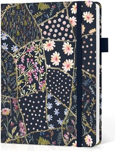 Taja Pretty Journal for Women, 5.7" x 8.3" Dotted Notebook for Journaling