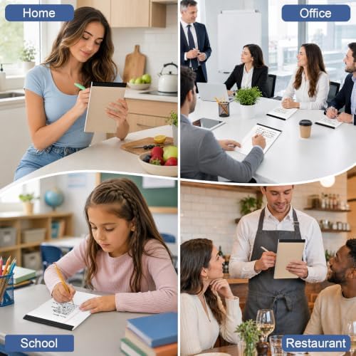 Beieverluck 24 Pack Notepads Legal Pads 5x8, Small Note Pads College Ruled Writing Pads, Lined Pads of Paper mini Legal Pads for Office Home School, 30 Sheets/Pack, White