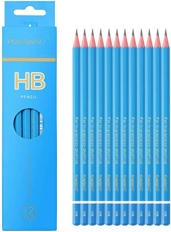 Sketch Pencils for Drawing HB, 12pcs Professional Art Drawing Pencils for Shading, Sketching & Doodling | Graphite Pencil for Artists & Beginners