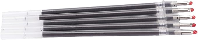 Zopsc Erasable 5PCS Pen Refills for Smart Notebook, Wet Heat Erase Replacement Pen Refills for Paper Screen Sync Notebook, Portable and Practical for Students, Business Professionals Plastic Black