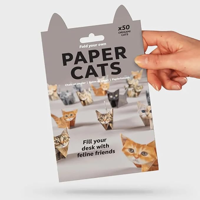 50 Sheets DIY Paper Cats & Dogs Origami Kit - 3D Origami Cats & Dogs with Pre-Creased Lines, No Glue No Scissors Crafts for Desk Decor, Gifts for Cat & Dog Lovers (Dog)