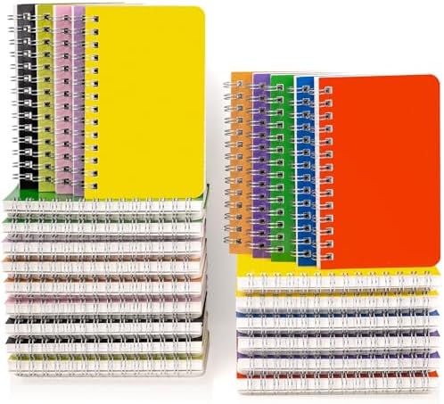 Dynta Small Notebooks 3x5 Bulk, Mini Spiral Notebooks 40 Packs