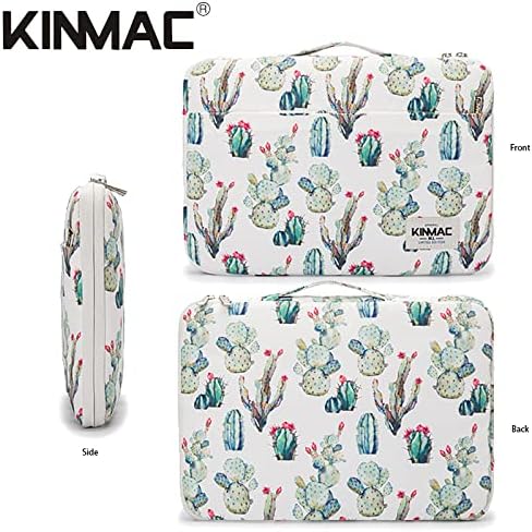 Kinmac 360 Degree Protective Laptop Sleeve Case Bag with Handle for MacBook Air 15 inch and 15 inch-15.6 inch HP Lenovo Dell ASUS Acer Notebook Computer (Cactus)